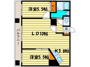 グランカーサ北３条の物件間取画像